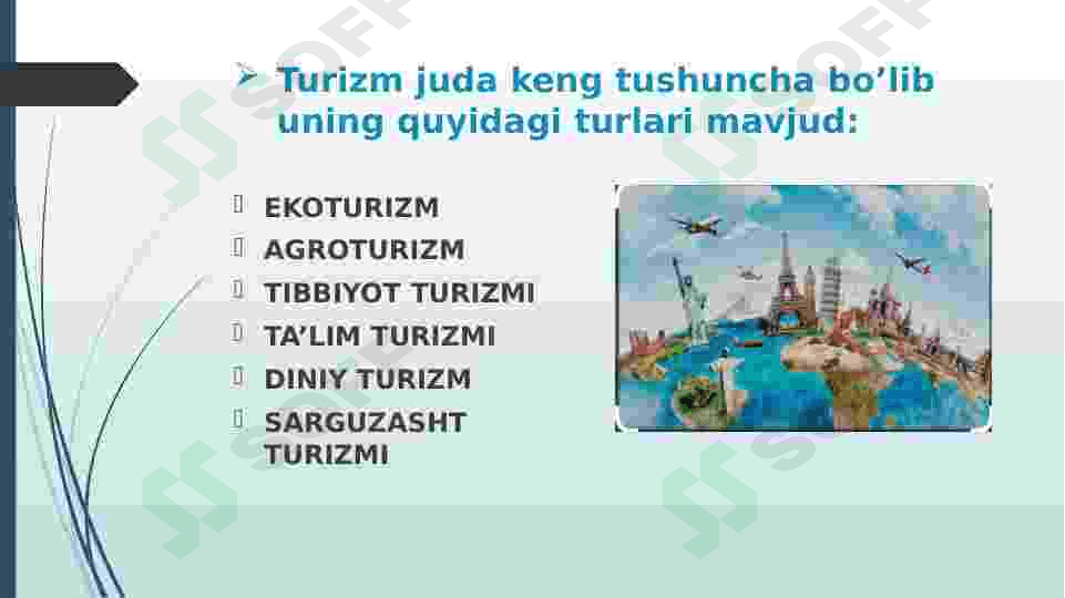 Turizm turlari 2