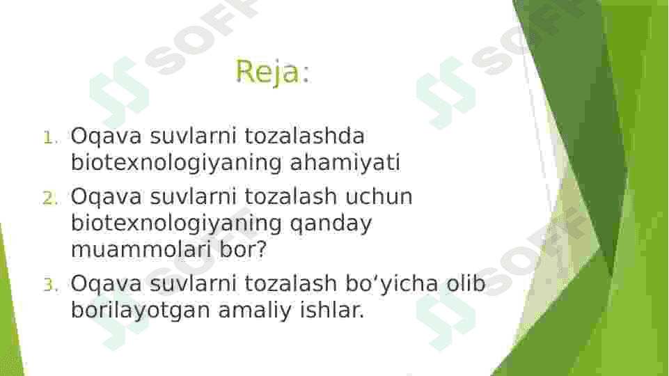Oqava suvlarni tozalash biotexnologiyasi 2