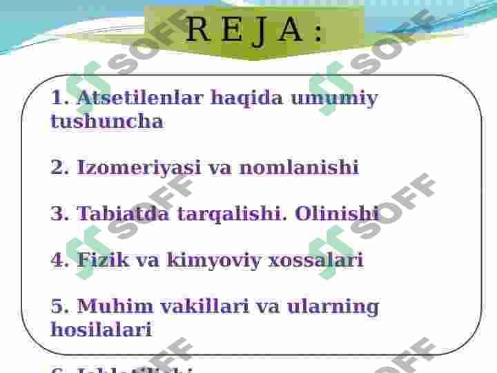 ALKINLAR. ATSETILENLAR HAQIDA UMUMIY TUSHUNCHA 2