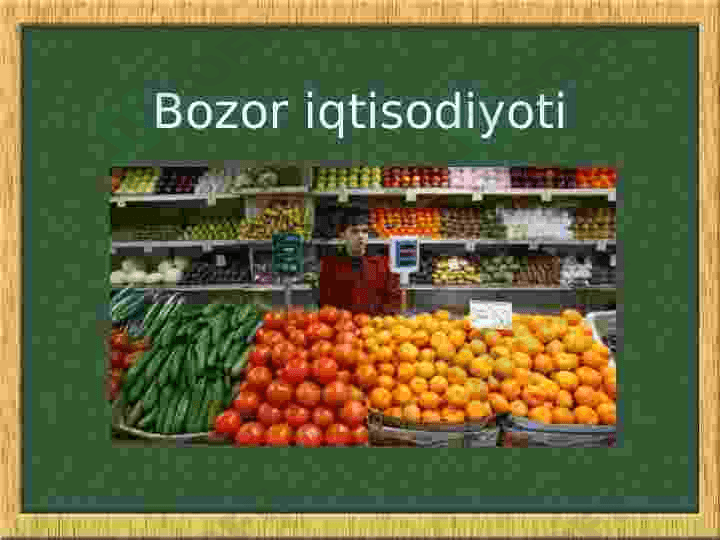 Bozor iqtisodiyoti 2