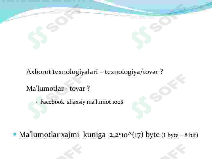 Ma‘lumotlar bazasi modellari va mohiyat-aloqa modeli. 2
