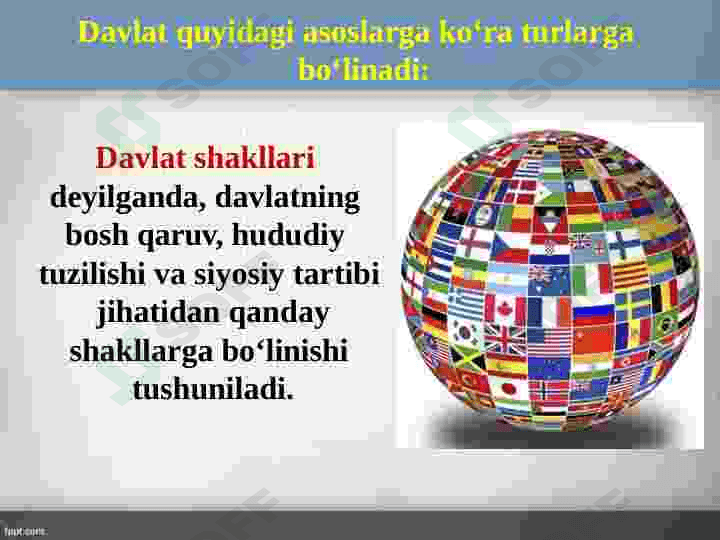 Davlatning boshqaruv  shakli 2
