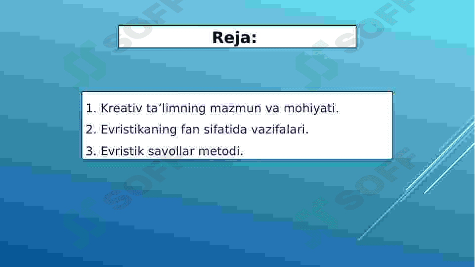 Kreativ fikrlashda everestik qoidalarning turlari 2
