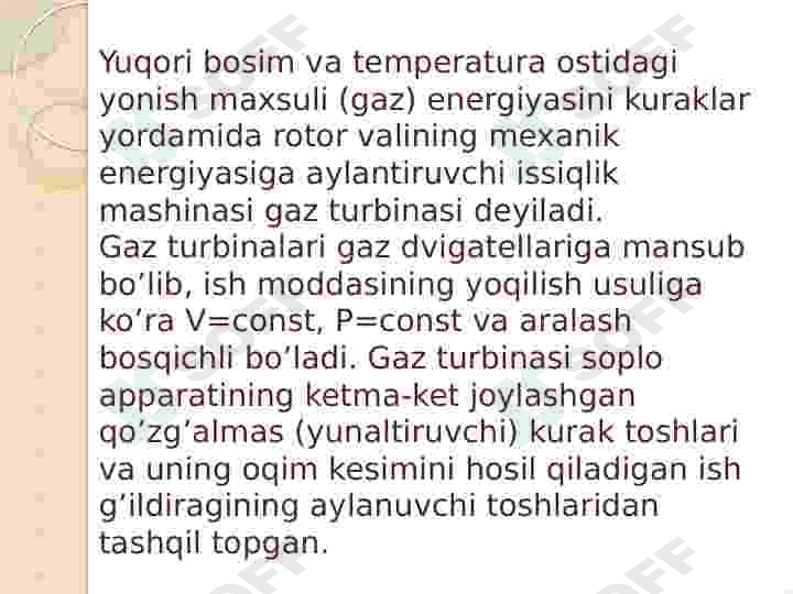 Gaz turbina qurilmalari 2