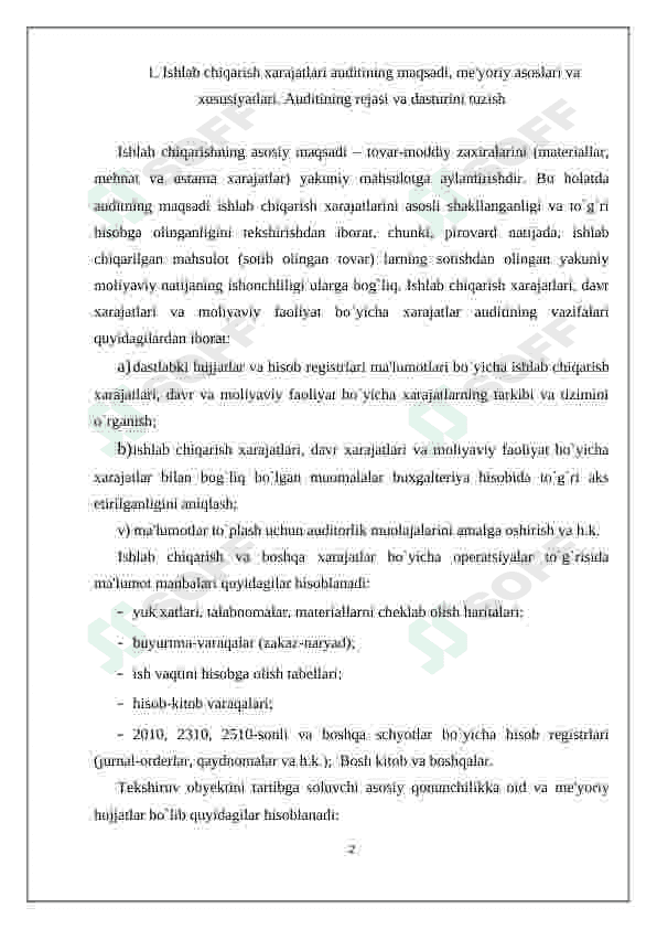 Tannarx hisoblanishining muqobil usullari 2