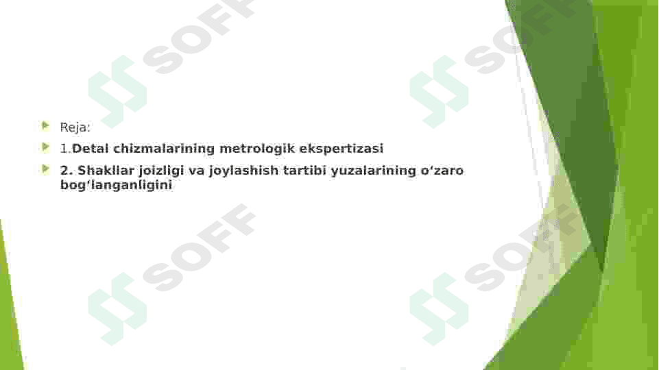 Chizmalarning metrologik ekspertizasi 2
