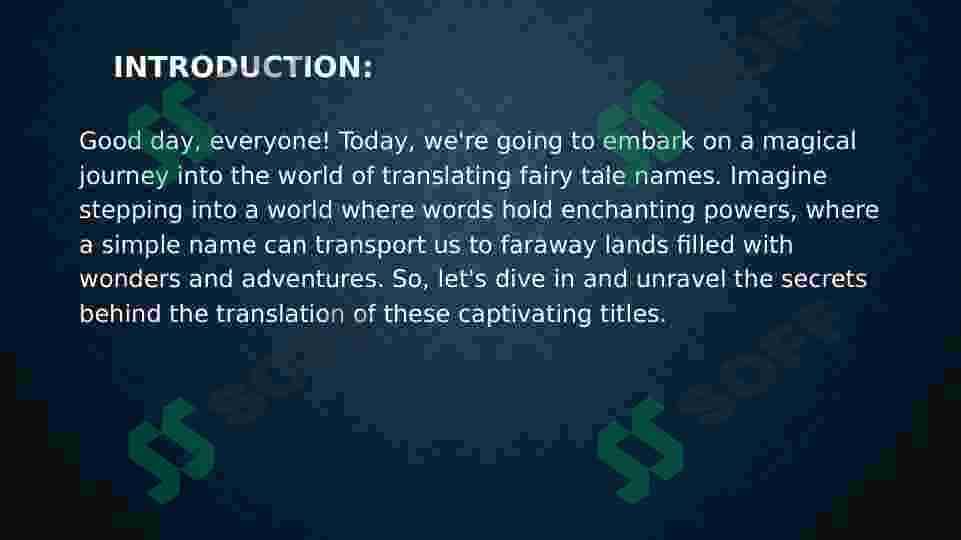 The magic of  translating fairy tale names 2