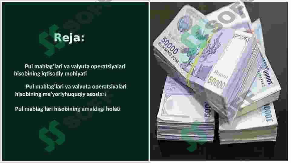 Pul mablag‘lari va valyuta operatsiyalari xisobi 2