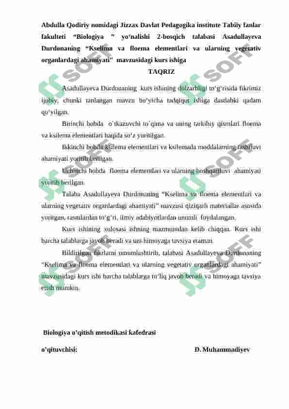 KSELIMA VA FLOEMA ELEMENTLARI VA ULARNING VEGETATIV ORGANLARDAGI AHAMIYATI 2