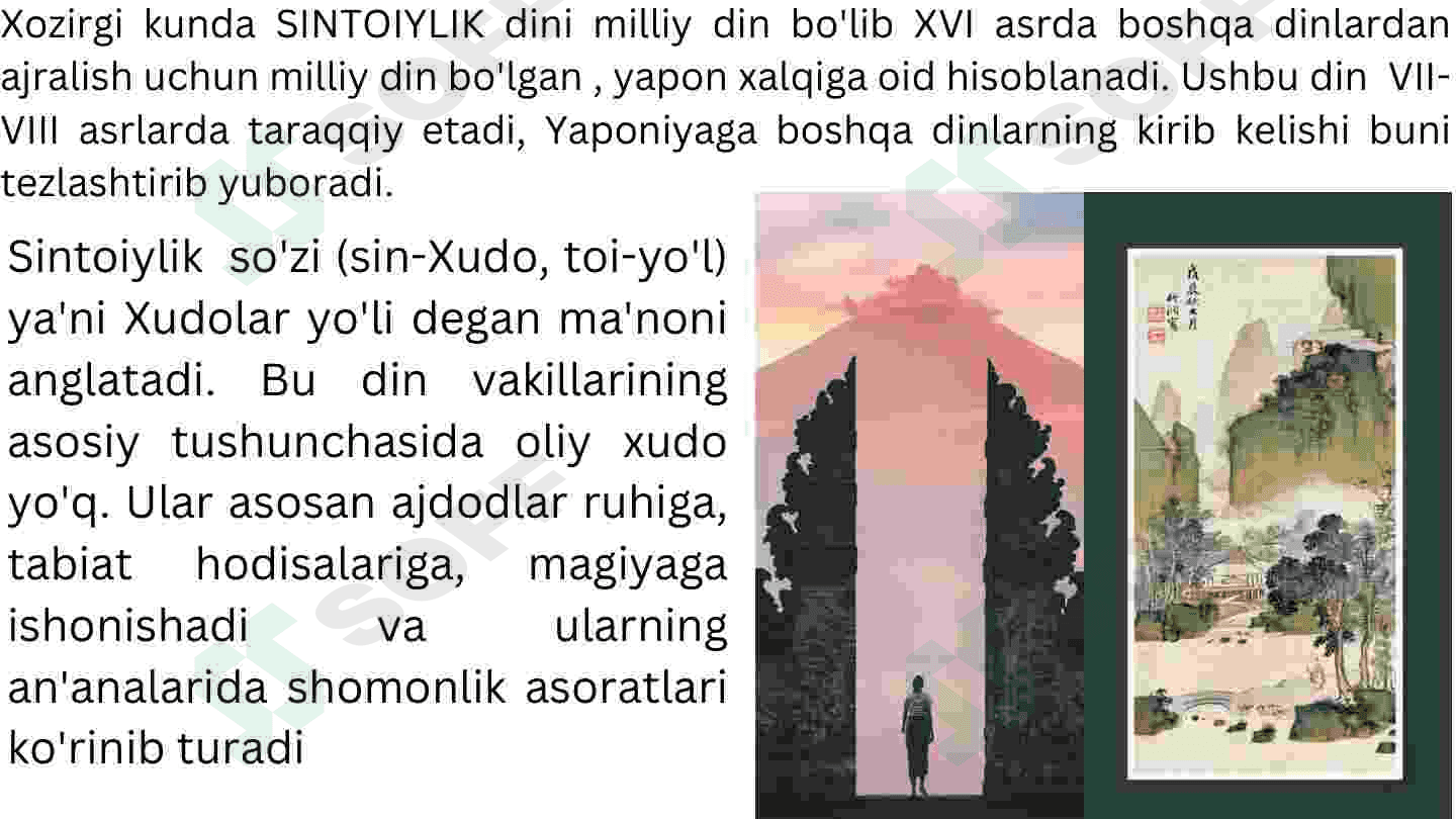 Sintoizm haqida... 2