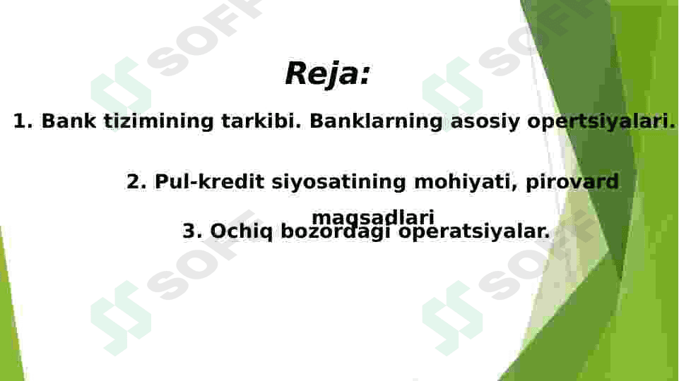 Pul kredit siyosati 2
