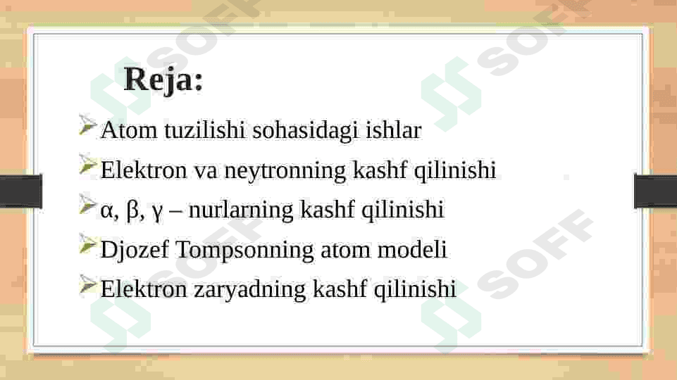 Atom tuzilishi. 2