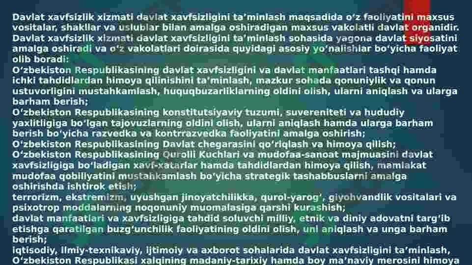 DXX ORGANI FAOLIYATI 2