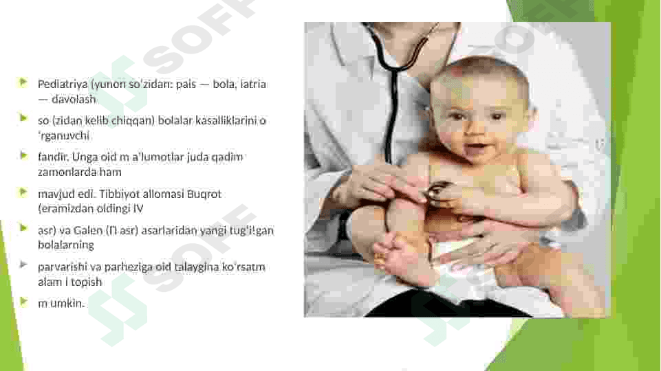 Ibn Sino pediatriya taʼlimoti haqida 2