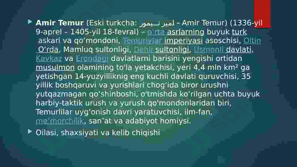 Amir Temur 2