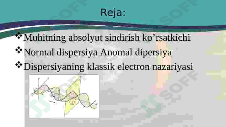 Yorug'lik dispersiyasi 2