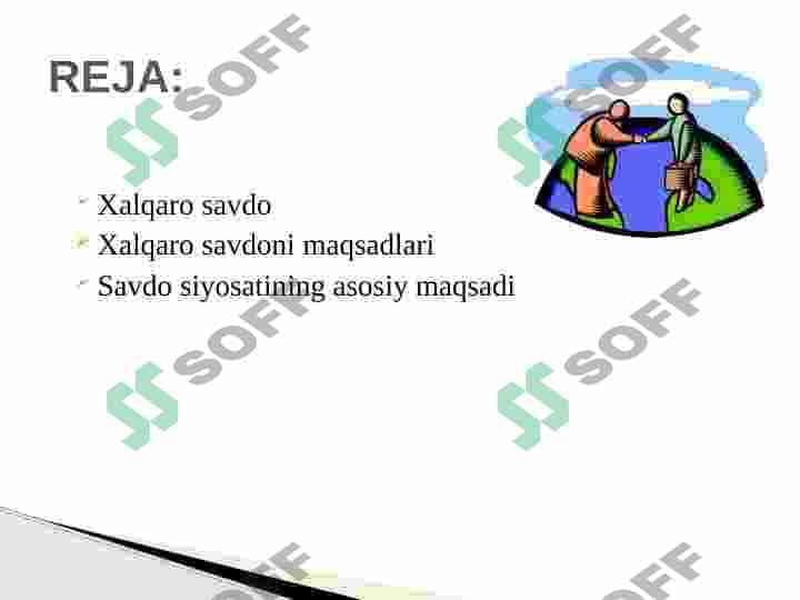 XALQARO SAVDO NAZARIYASI 2