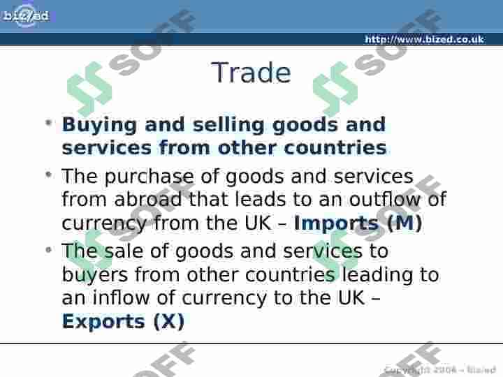 Trade, The Balance of Payments and Exchange Rates 2