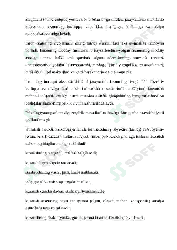 Psixalogiya fanining ilmiy taqdiqot metodlari. 2
