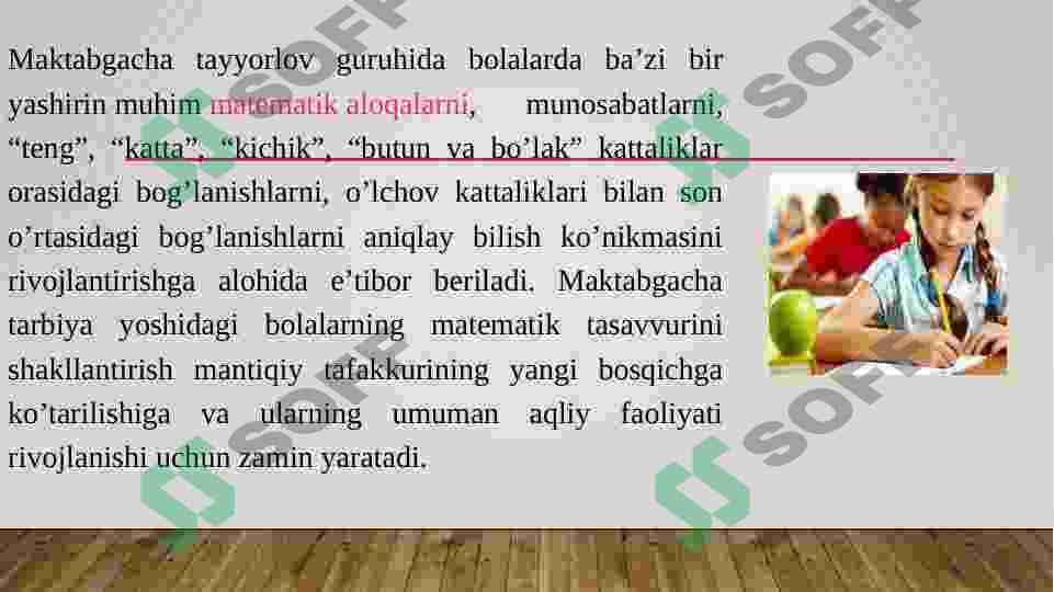 bolalarning mustaqil matematik faolyatiga rahbarlik qilish 2