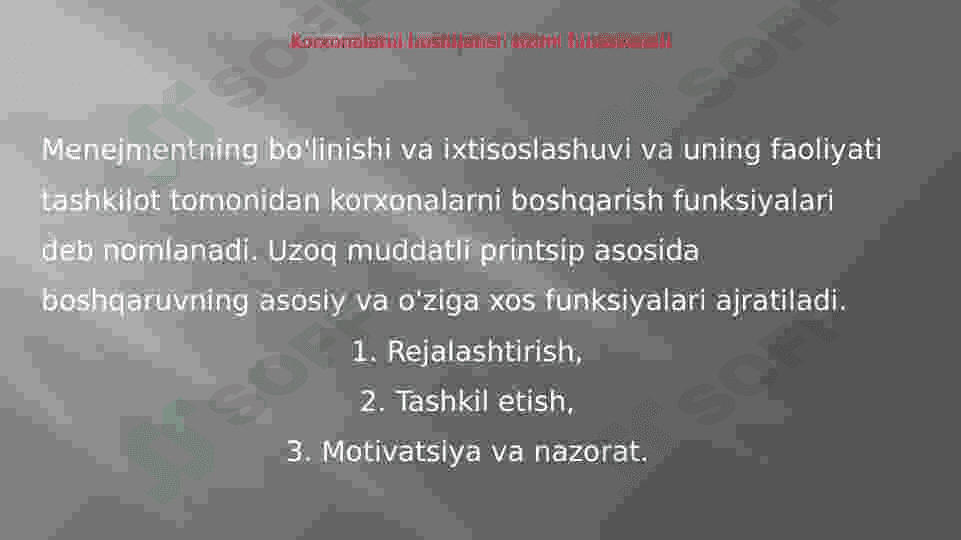 Qurilish kompaniyasining boshqaruv tuzilishi 2