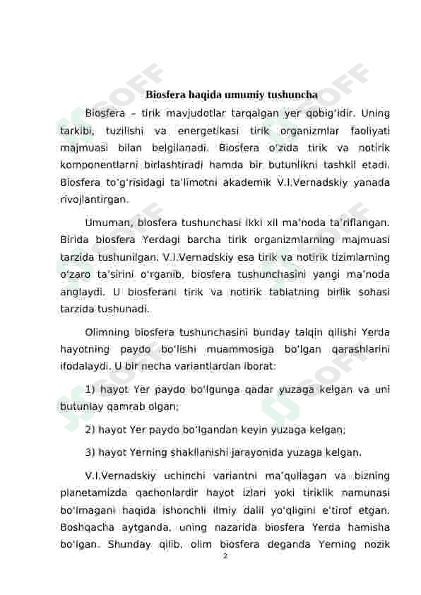 o'simliklarning inson va biosferadagi ahamiyati 2