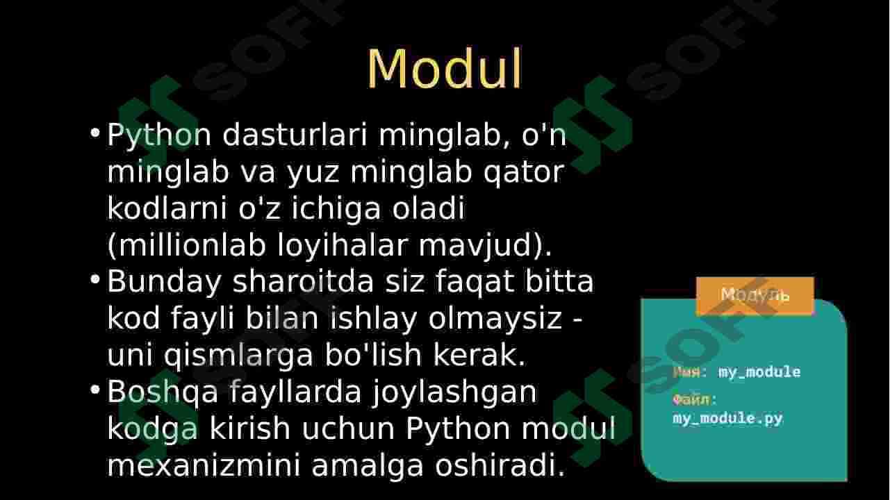 Pythonda modullar 2