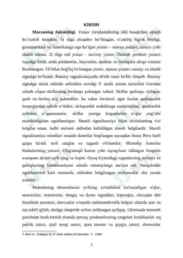 Grafika-yozuv tizimining birinchi komponenti 2