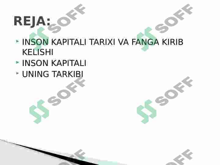 Inson kapitali va uning tarkibi 2
