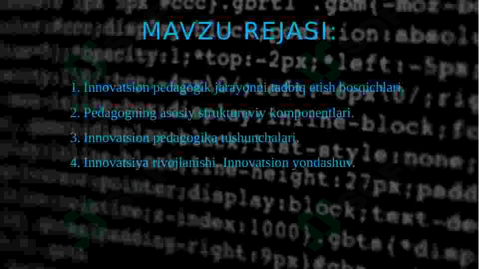 Pedagogning innovatsion faoliyati 2