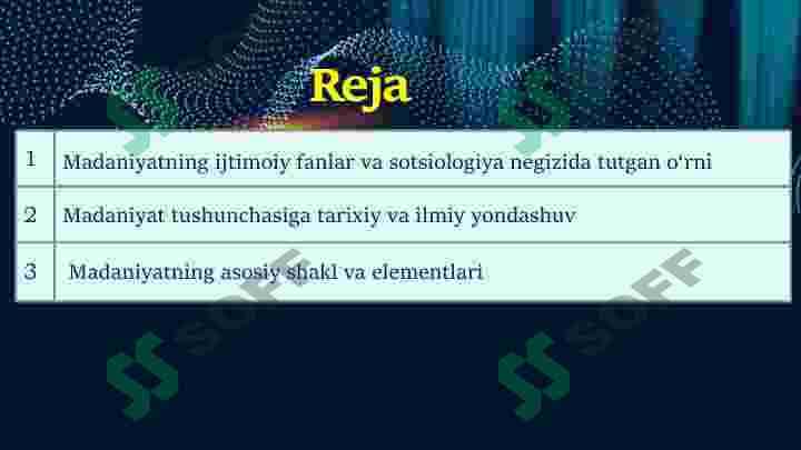 Madaniyat sotsiologiyasi 2