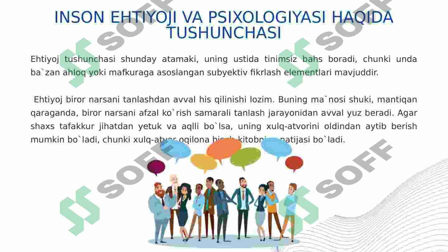 Inson ehtiyojlari psiхоlоgiyasi 2
