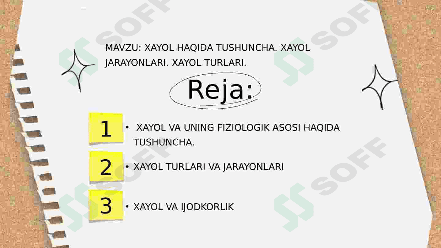 Xayol haqida tushuncha Xayol jarayonlari Xayol turlari 2