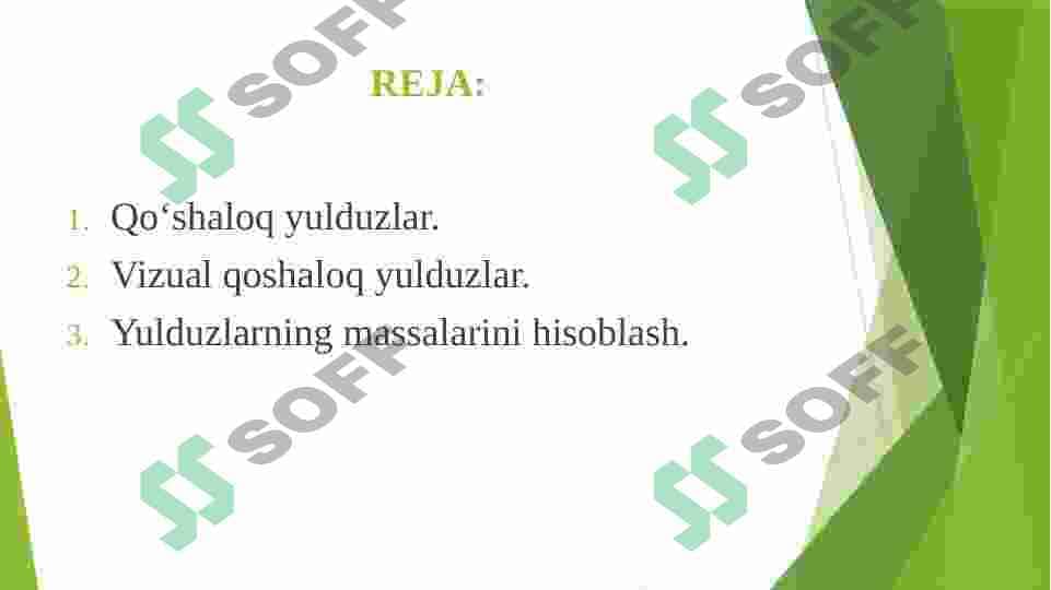 Fizik qo'shaloq yulduzlar va ularning tulari 2