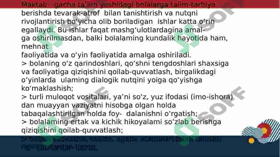 Oʻrta yosh guruhlarida nutq oʻstirish mashgʻulotlari nutq 2
