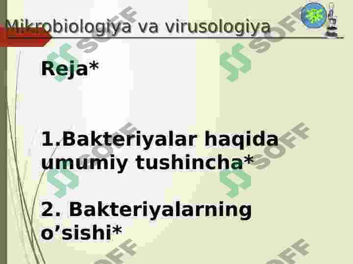 Bakteriyalarni ôstirishning asosiy prinsipi 2