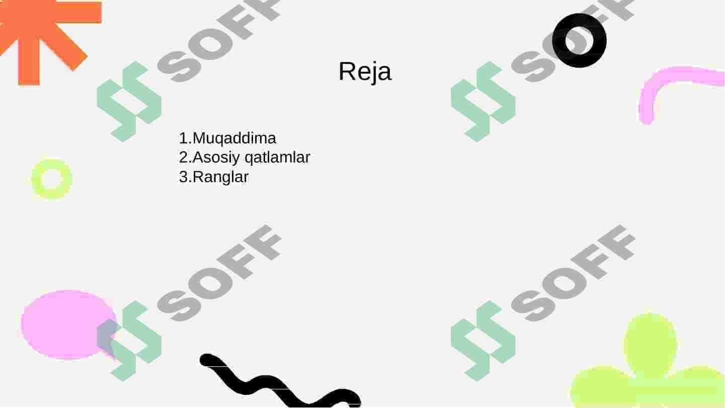 Adobe Photoshop dasturi. Ranglar va qatlamlar bilan ishlash 2
