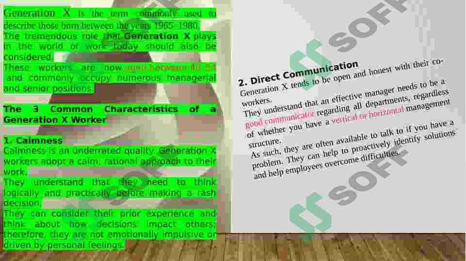 Differences in terms of behavior in Gen X , Gen Y , Gen Z 2