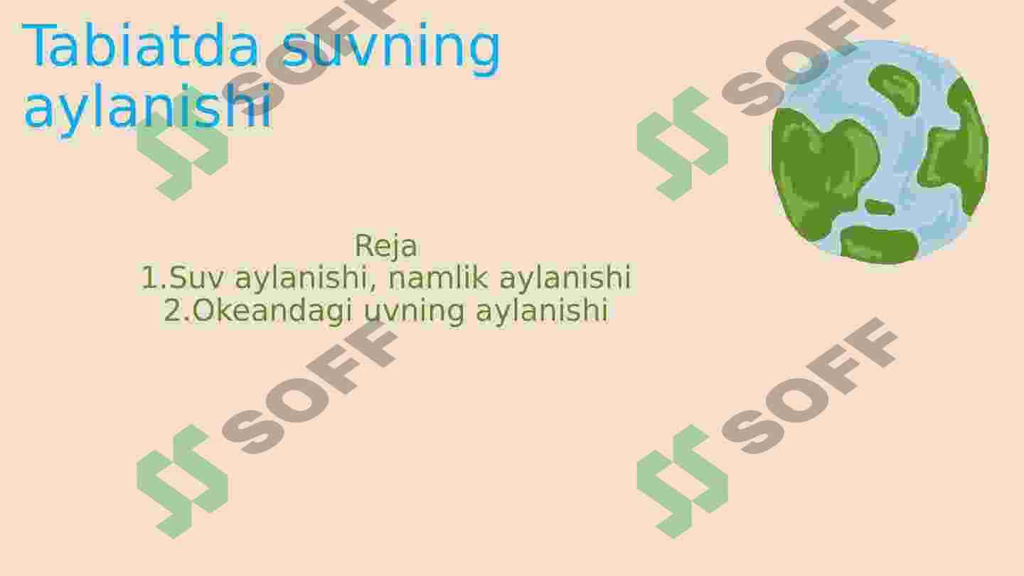 Tabiatda suvning aylanishi 2