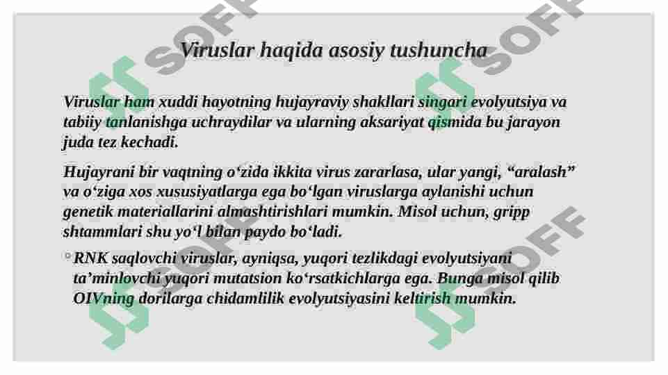 Viruslarning kelib chiqishi va ularning ahamiyati 2