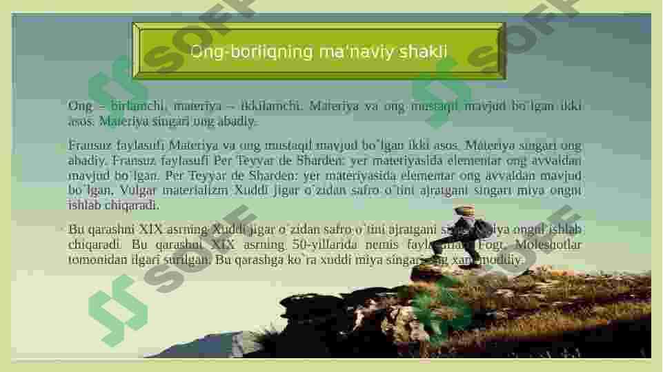 ONG-BORLIQNING MA'NAVIY SHAKLI 2