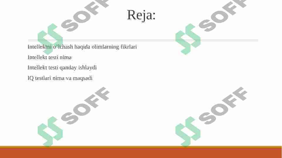 Intellekni o'lchash metod va metodikalari 2