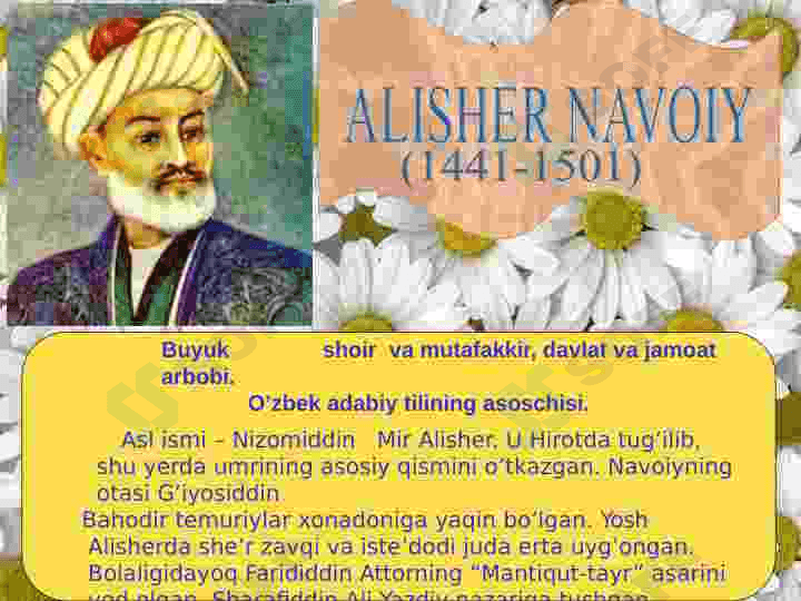 alisher navoiy hayoti va ijodi 2