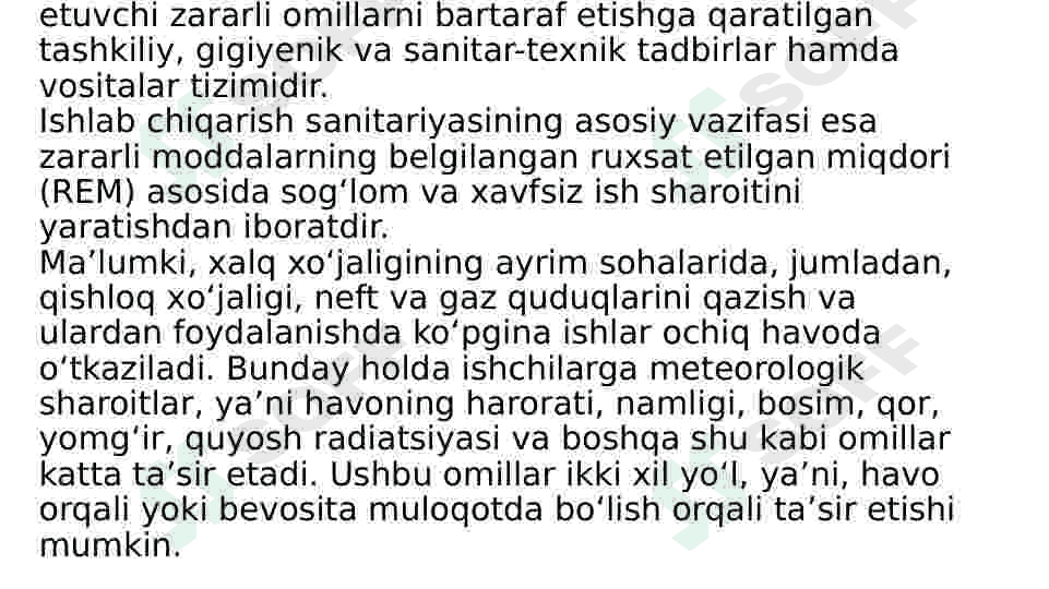 Turli soha mutahasislarining mehnat gigiyenasi(kasb kasalliklari) 2