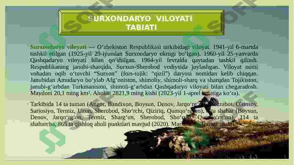 SURXONDARYO  VILOYATI 2