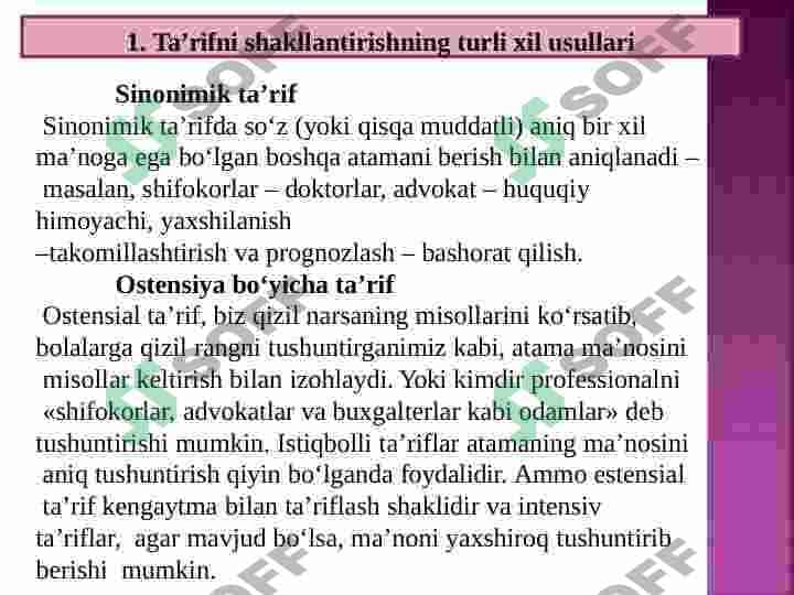 TASVIRLASH. KREATIV SHAXS TAVSIFI 2