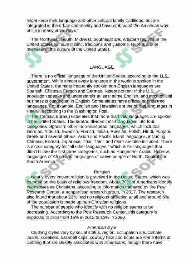 traditions and customs of the usa 2