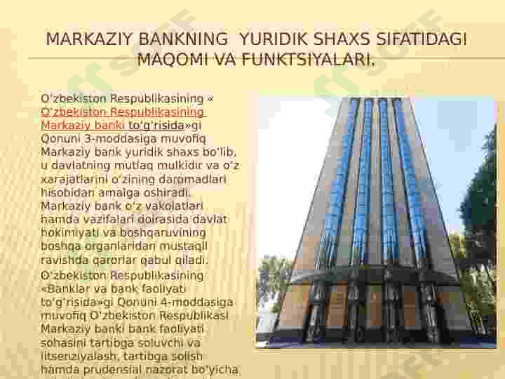 Markaziy bank va uning funksiyalari 2