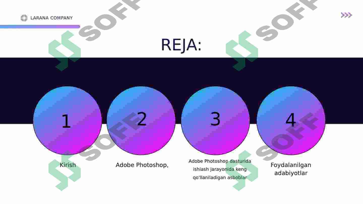Adobe photoshop va uning qoshimcha imkoniyatlari 2