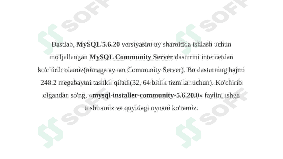 MySQL ma’lumotlar bazasini boshqarish 2